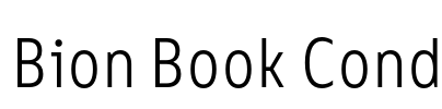 Bion Book Cond Font Image