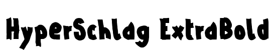 HyperSchlag ExtraBold Font Image