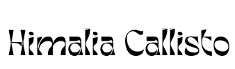 Himalia Callisto Font Image