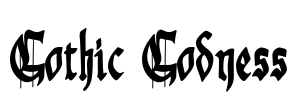 Gothic Godness Font Image