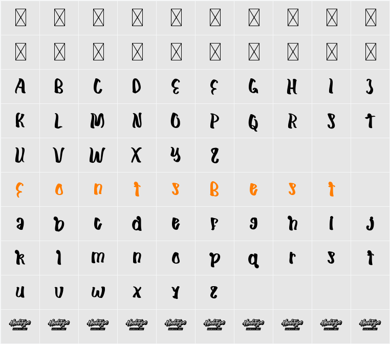 Hey Darling Demo Character Map