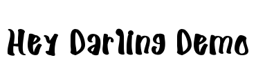 Hey Darling Demo Font Image