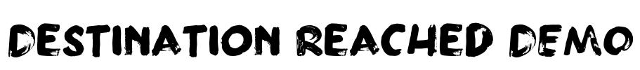 Destination Reached DEMO Font Image