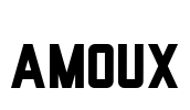 AMOUX Font Image