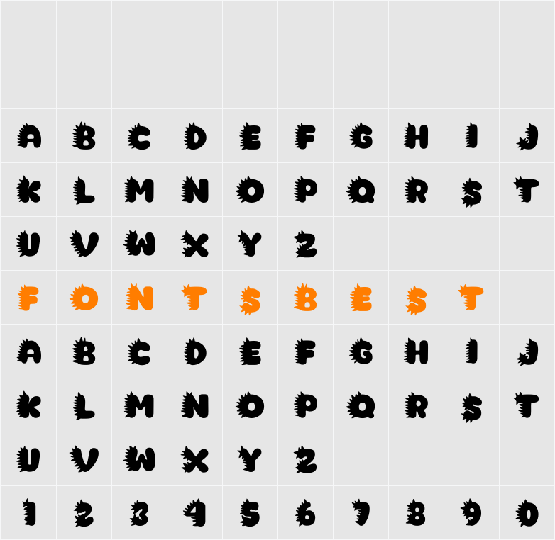 Dino Alphabet New Character Map