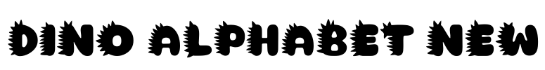 Dino Alphabet New Font Image