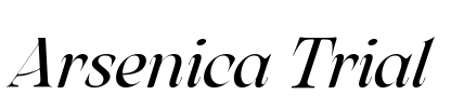 Arsenica Trial Font Image