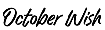 October Wish Font Image