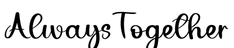 Always Together Font Image