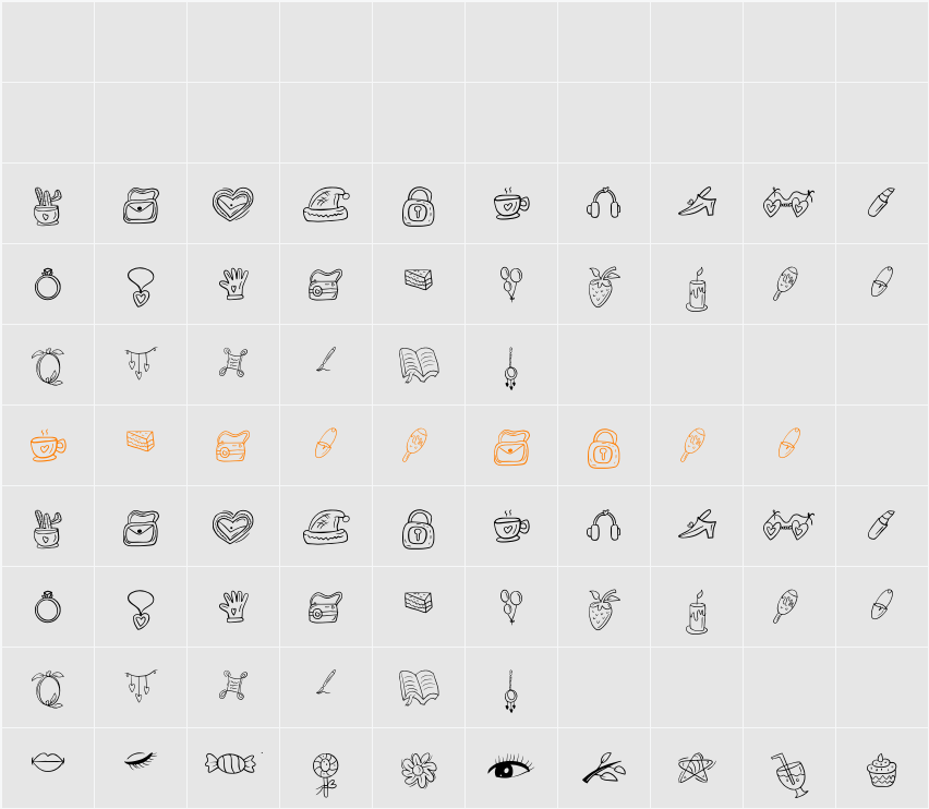 Carmila Character Map