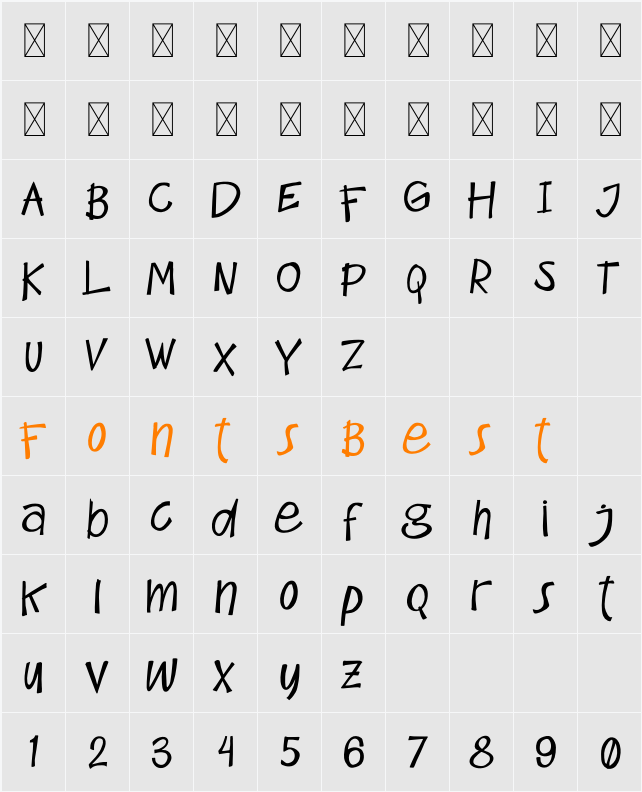 Comicks Demo Character Map
