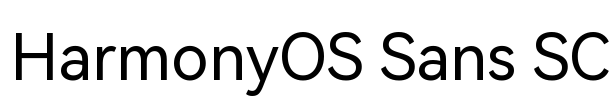 HarmonyOS Sans SC Font Image