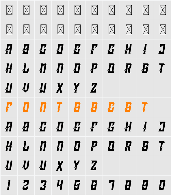 Samehada Character Map