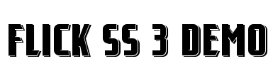 Flick SS 3 Demo Font Image