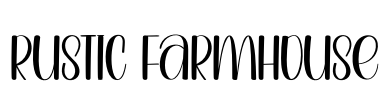 Rustic Farmhouse Font Image