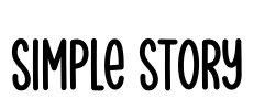 Simple Story Font Image