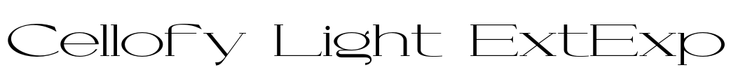 Cellofy Light ExtExp Font Image