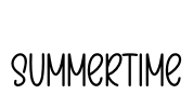 Summertime Font Image
