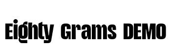 Eighty Grams DEMO Font Image