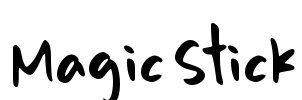 Magic Stick Font Image