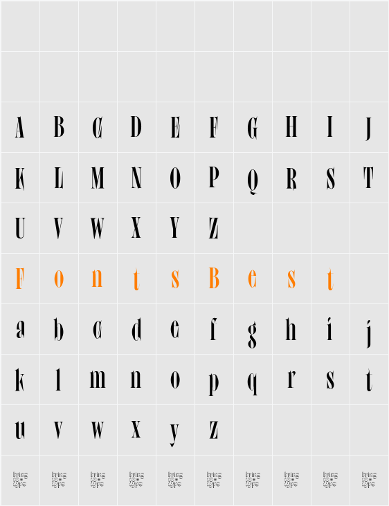 Crackiet Character Map