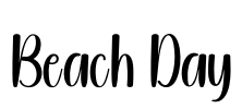 Beach Day Font Image