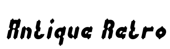 Antique Retro Font Image