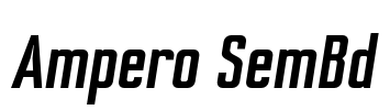 Ampero SemBd Font Image