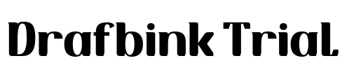 Drafbink Trial  Font Image