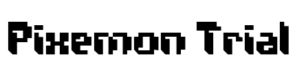 Pixemon Trial Font Image