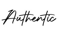 Authentic Font Image