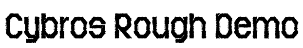 Cybros Rough Demo Font Image