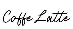 Coffe Latte Font Image