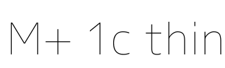 M+ 1c thin