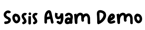 Sosis Ayam Demo Font Image