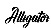 Alligator Font Image