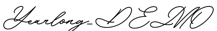 Yearlong_DEMO Font Image