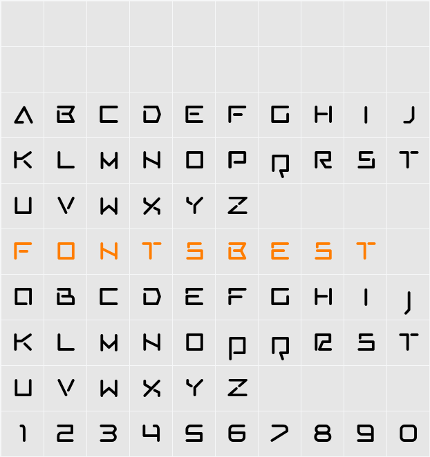 AV Cosmos Character Map