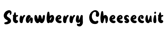 Strawberry Cheesecuit Font Image