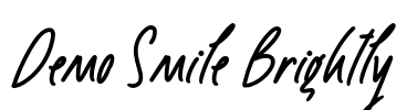 Demo Smile Brightly Font Image