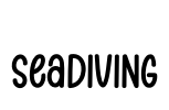 Seadiving Font Image