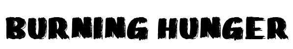 Burning Hunger Font Image