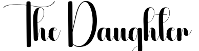 The Daughter Font Image