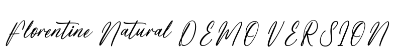 Florentine Natural DEMO VERSION Font Image