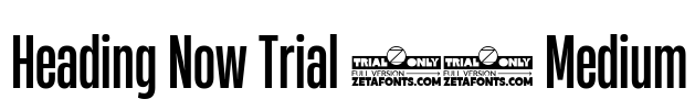 Heading Now Trial 35 Medium Font Image