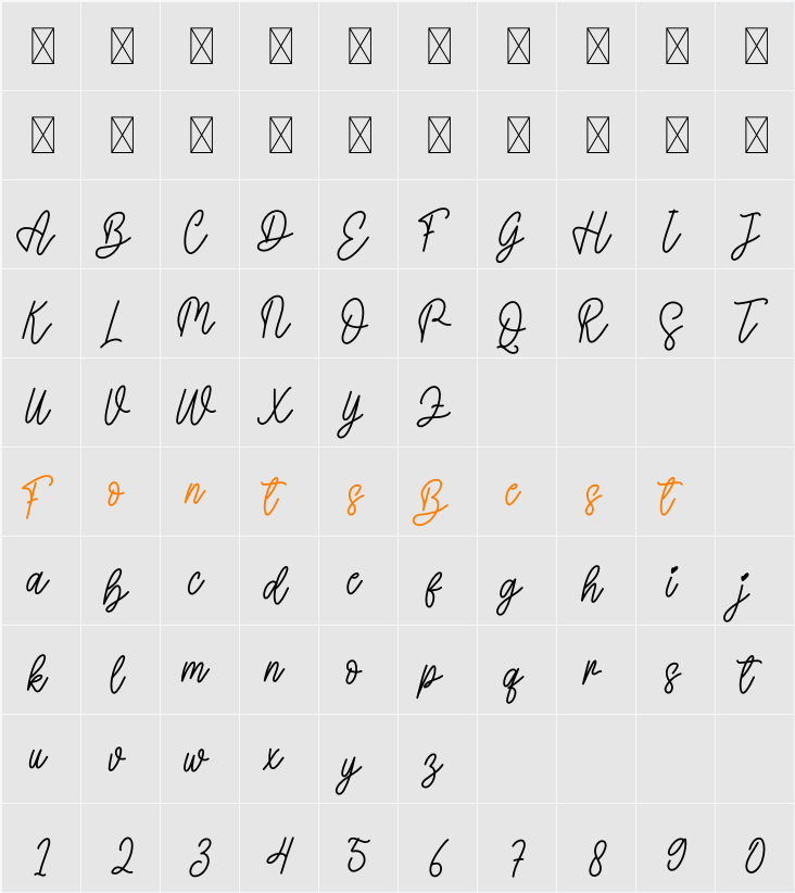 Diamond Character Map