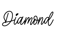 Diamond Font Image
