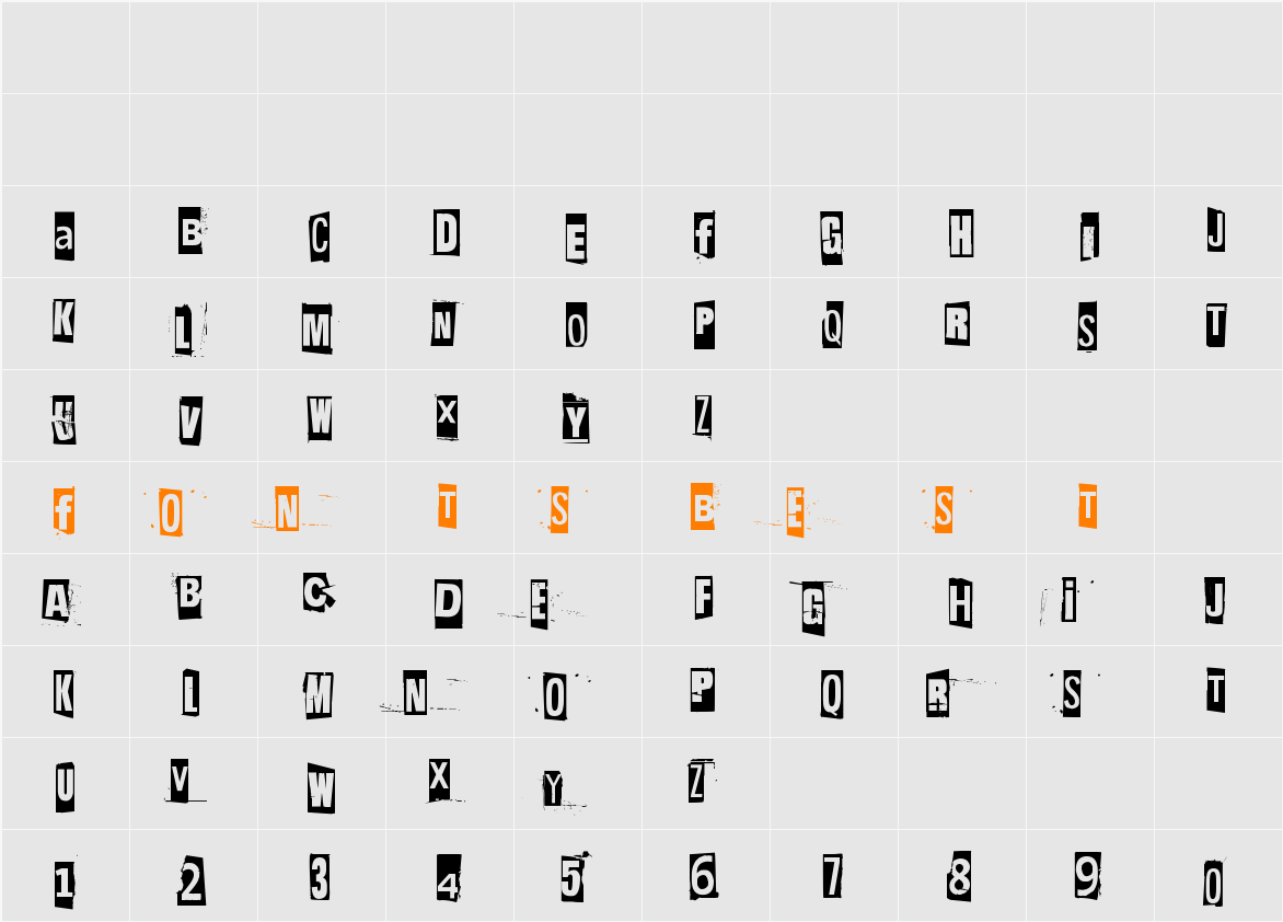 Hit me, punk! 02 Character Map