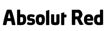 Absolut Red Font Image