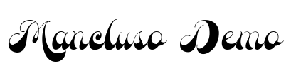 Mancluso Demo Font Image